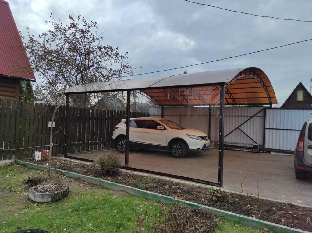 Прозрачные шторы ПВХ для навеса под автомобиль в Волгореченске